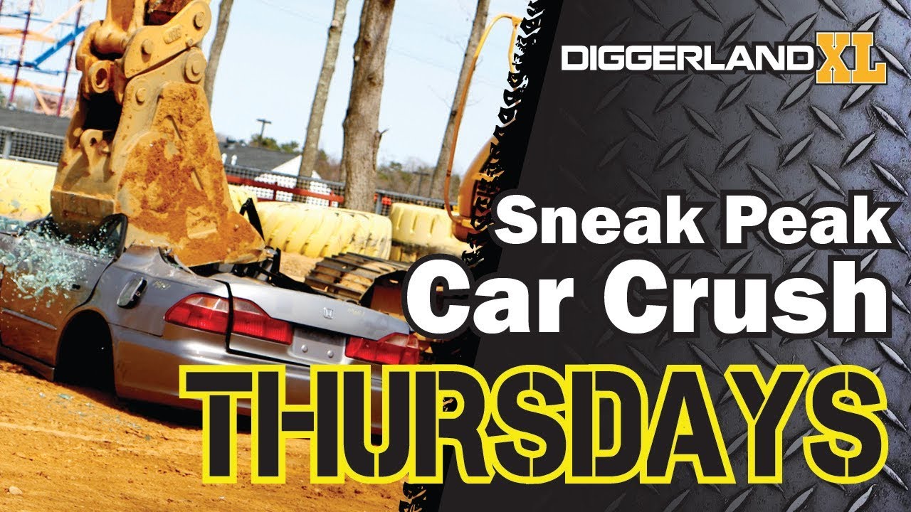 Car Crush Thursdays Sneak Peak | Diggerland USA Amusement Park in New Jersey