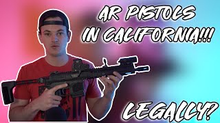 AR Pistols In California - LEGALLY!!!!!