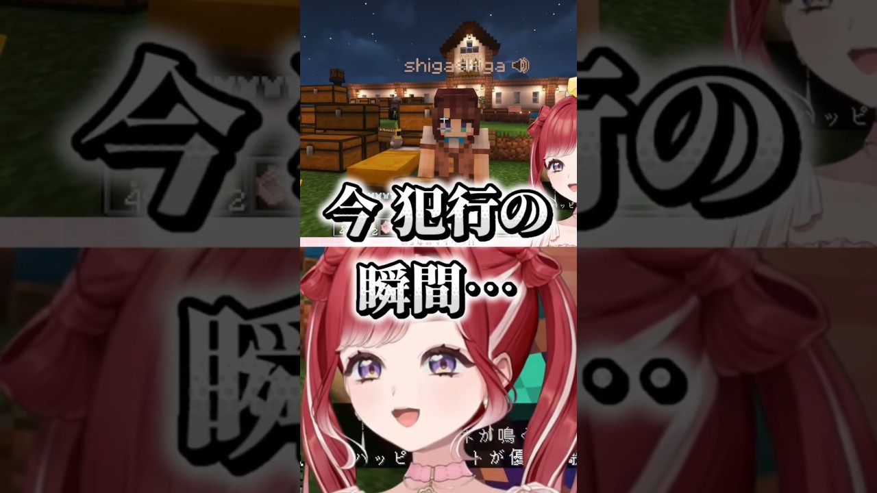 【あらなみマイクラ】犯行現場を早乙女ベリーに目撃されるしがりこ【にじさんじ/司賀りこ/早乙女ベリー】