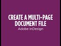 Create a multi-page document in Adobe inDesign