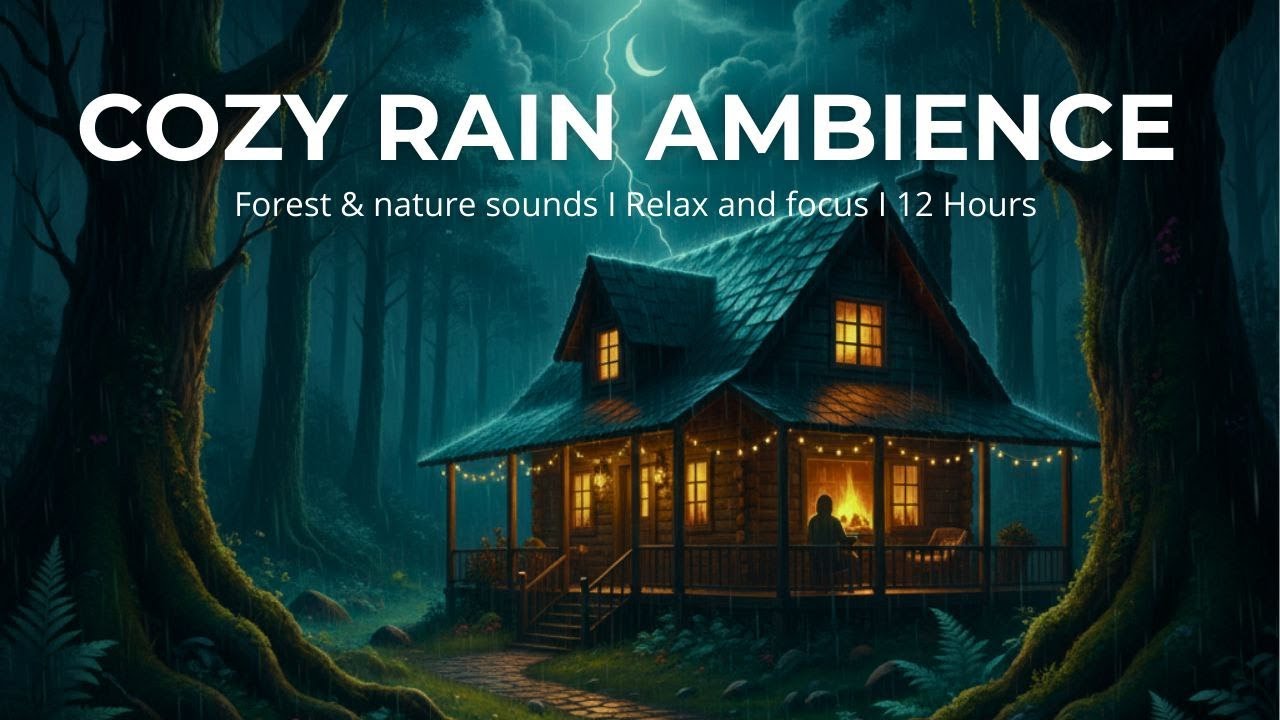 BEST RAIN AND FOREST SOUNDS FOR SLEEPING, RELAXING AND STUDY I COZY VIBES 