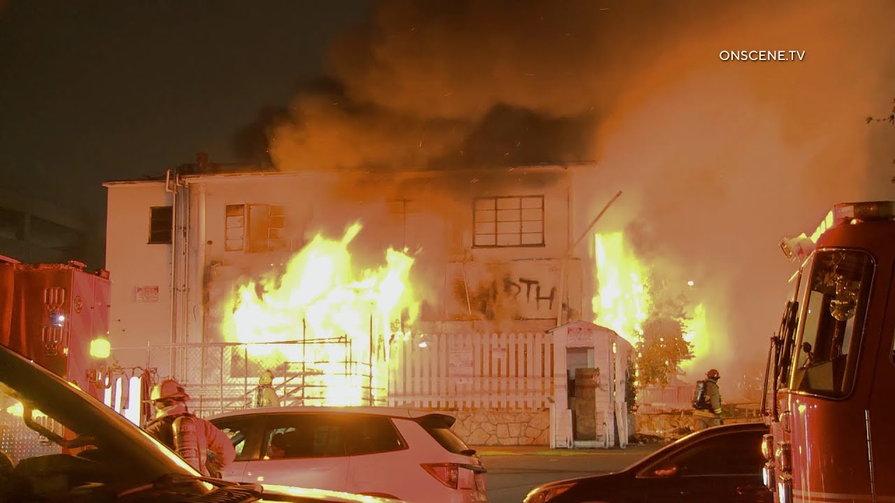 Burned Apartment Building Catches Fire Again