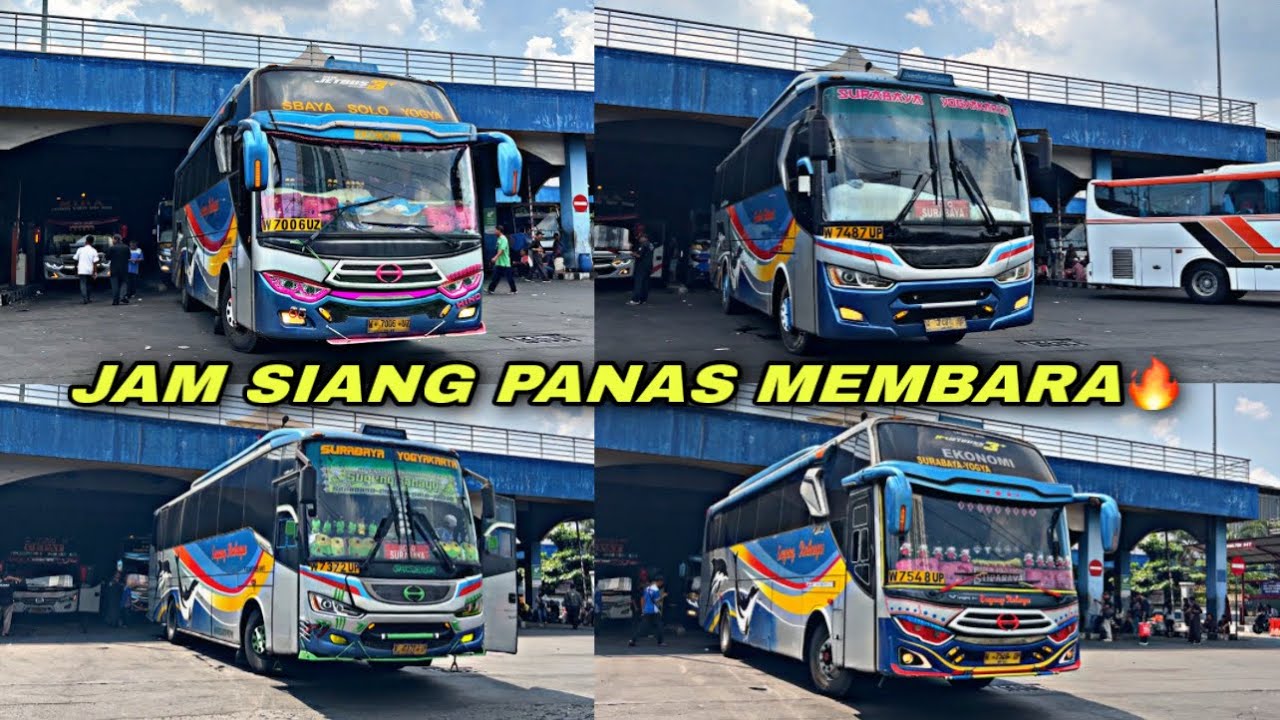 Jam Siang Panas Membara 🔥 Ragam Bus Artis Sumber Group Wayahe Budhal ❗️| Pintu Timur Tirtonadi