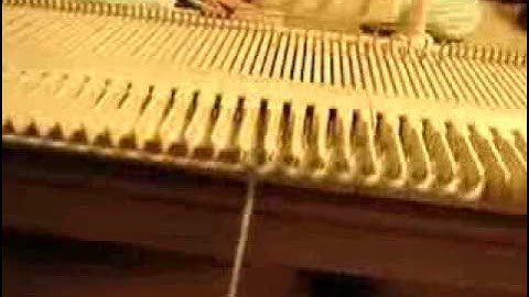 Basic e-Wrap Cast On for Machine Knitting