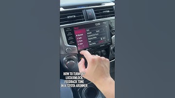 How To Turn Off Door Lock Beep in a New Toyota 4Runner #shorts