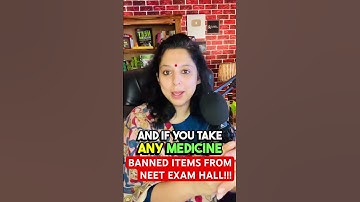 BANNED ITEMS FROM NEET 2025 / Dr. Vani Sood