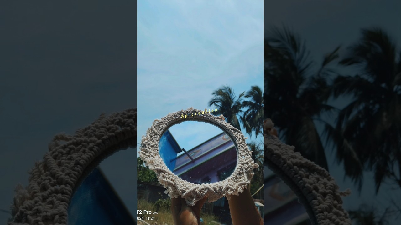 🪞Macrame Round Wall Hanging Mirror।।Hanging Mirror for Wall।