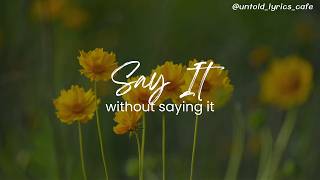 Say It Without Saying It (Soft Version) ☁️ | Cozy Romantic Duet | Gentle Love Song | Lyrics screenshot 5