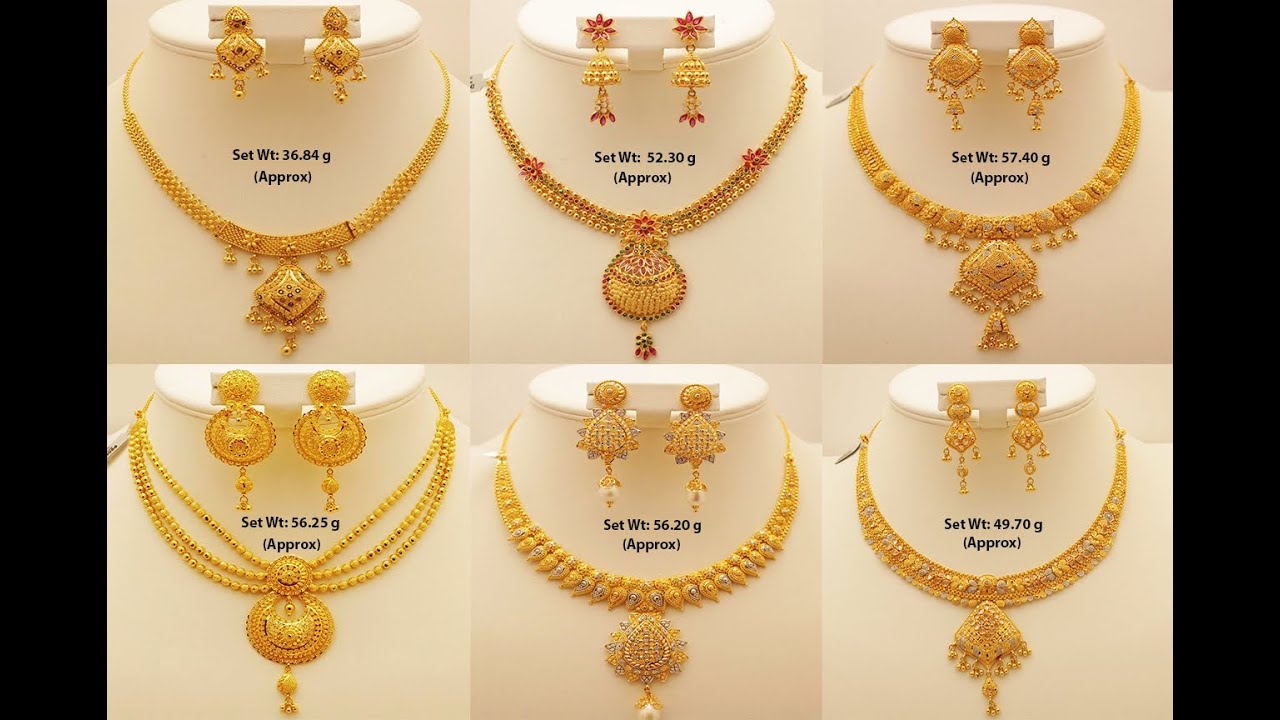 Latest 22ct gold jewellery designs best sale