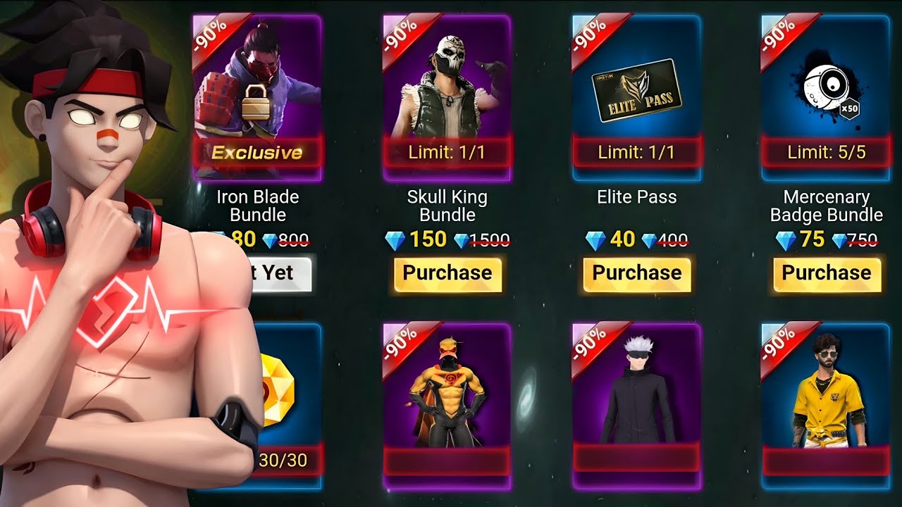 Buying 24050 + Diamonds 💎 New Mystery Shop All Items Purchase 🥳 Evo Bundle & Emotes On Subscriber ID