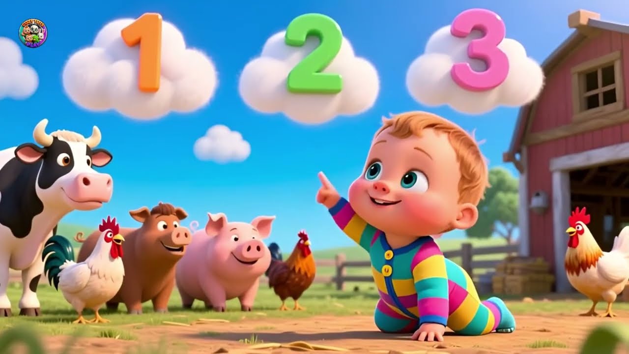 Farmyard Fun for Baby 🚜🐄 | Fun Farm Song for Kids