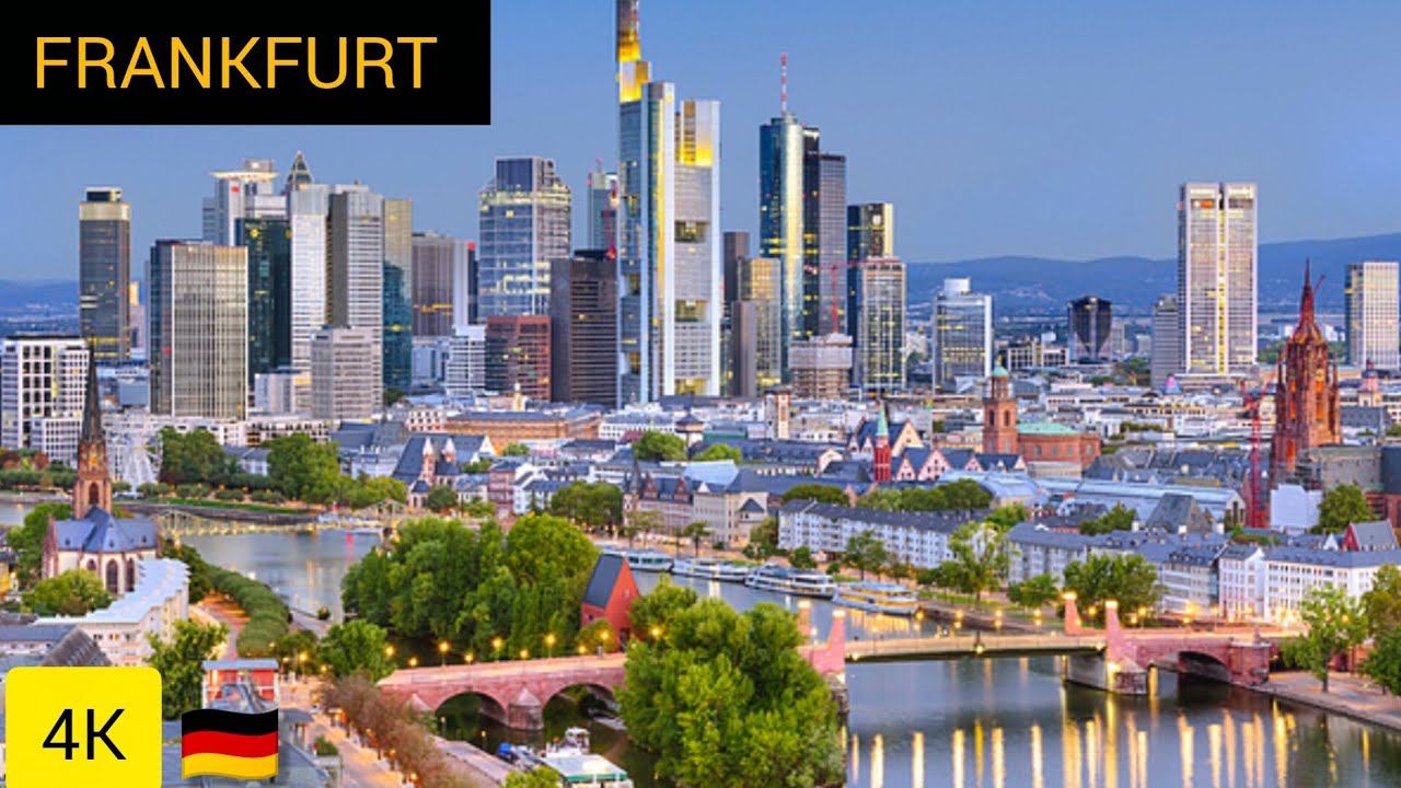 Frankfurt, Germany Walking Tour | 4K Ultra HD City Walk | Germany 4K Walking | 