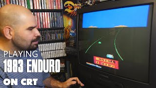 Enduro for Atari 2600 on a CRT (Memory Lane)
