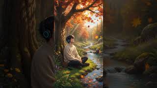 Relaxing Anime Scenery 🍂 Cozy Autumn Forest, Nature Sounds & Peaceful 8K Wallpaper