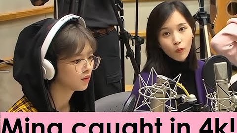Mina caught in 4k again (staring at Jeongyeon)🐧😆  #twice #mina #jeongyeon