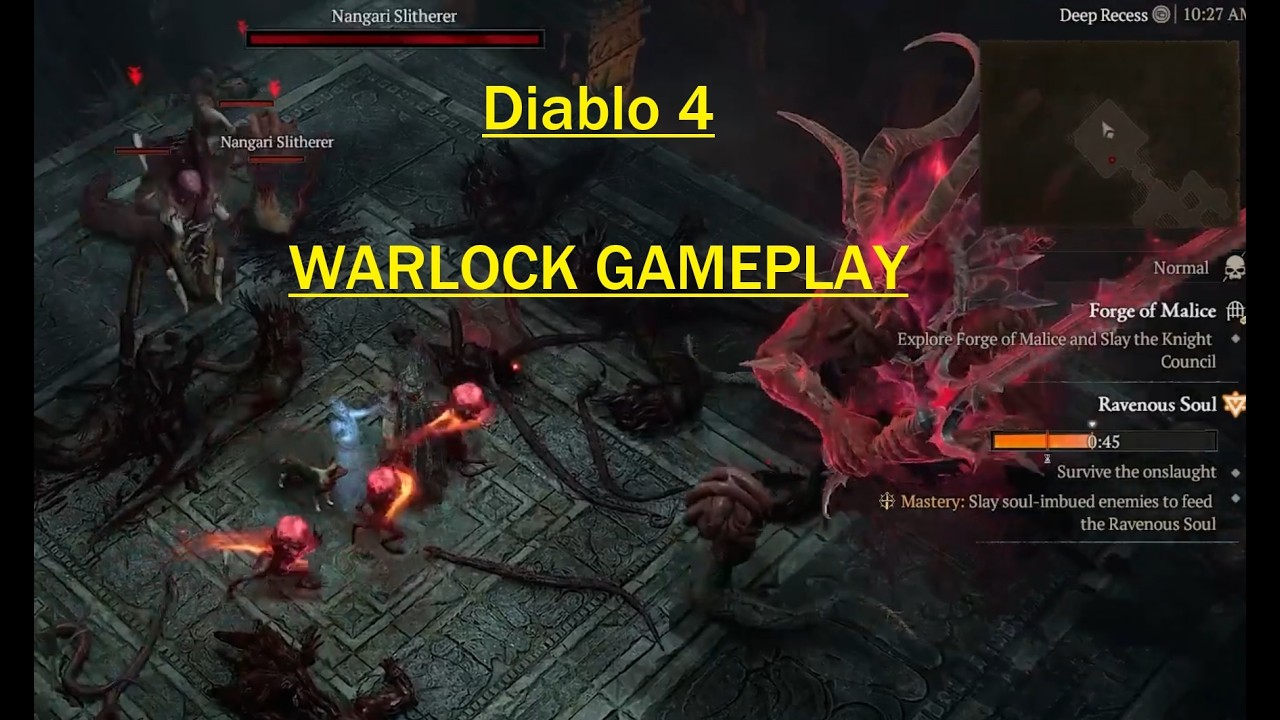 Diablo 4 Warlock Gameplay (Real)