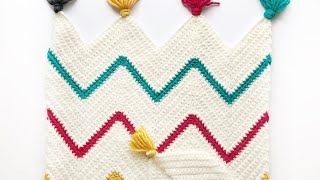 How to Start a Crochet Chevron Blanket