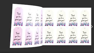 Thanks for a Great Year Teacher Appreciation Tag Set Thanks for a Great Year Teacher Appreciation Tag Set