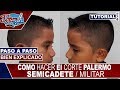 Como Hacer Un Corte De Niño Facil A Maquina (Paso a Paso) | Clasico Flequillo Palermo Militar