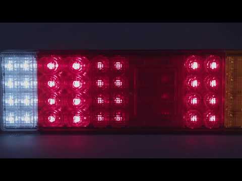 Ліхтар задній універсальний світлодіодний Kamar L1864 правий, видео 1