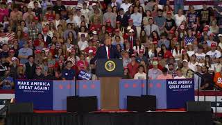 Protesters disrupt Trump with 'disgusting' sound; POTUS says 'I should have gotten the Pulitzer'