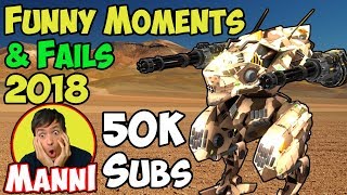 War Robots Funny Moments & Fails - 50k WR Sub Special
