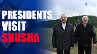 President Ilham Aliyev and President Aleksandr Lukashenko visited Shusha city