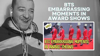 BTS Embarrassing Moments In Award Shows REACTION #bts