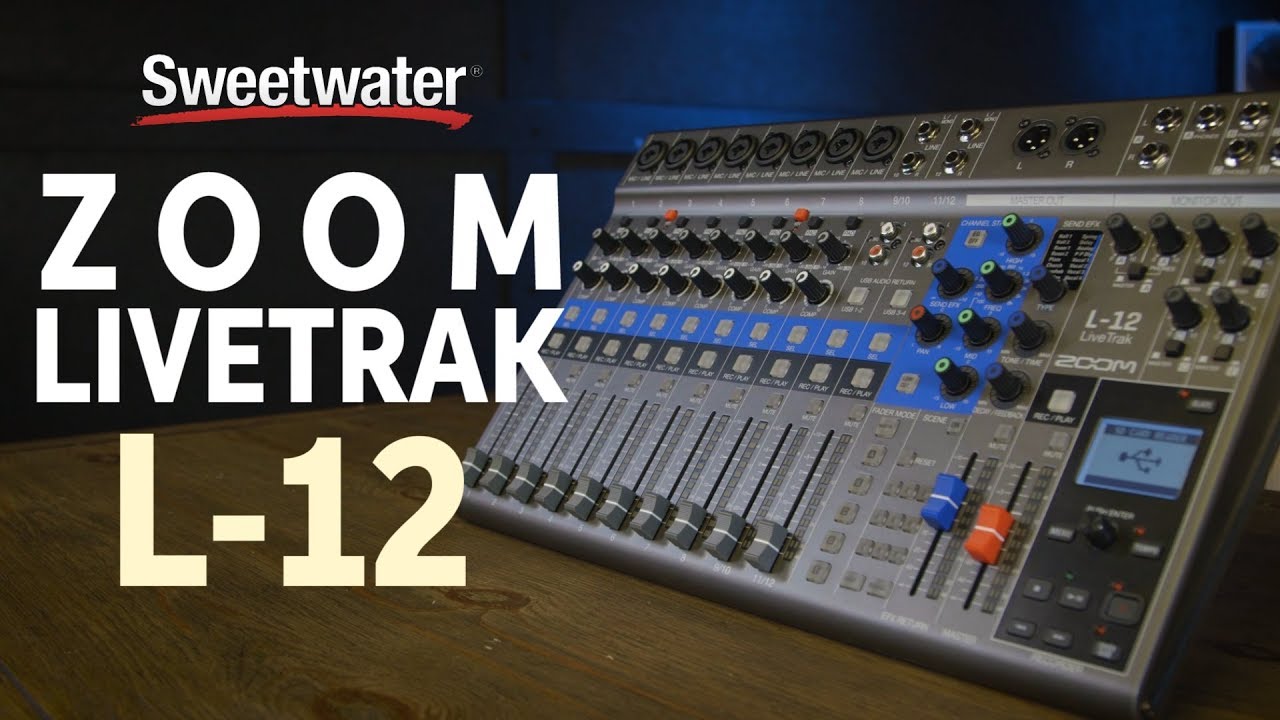 Zoom LiveTrak L-12 Digital Mixer and Multitrack Recorder Review - YouTube