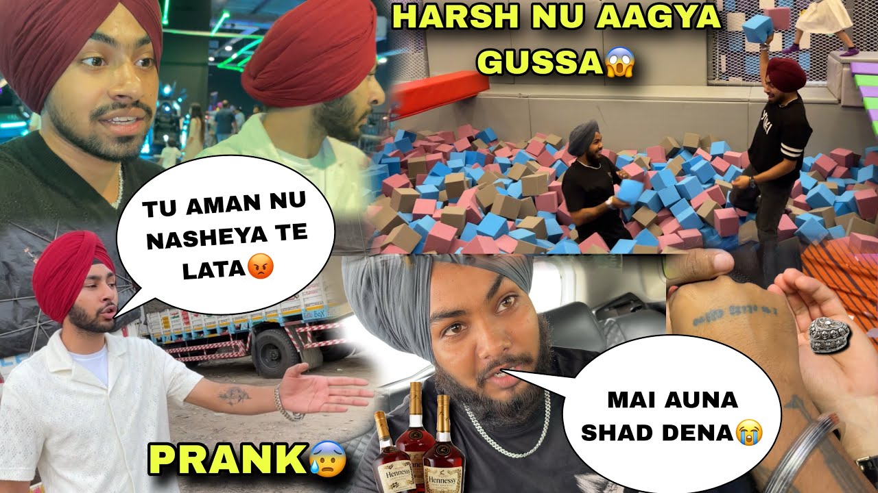 HARSH NU PTA LAG GYA MAI NASHE KRDA ?😱PRANK ON HARSH😳HARSH NE MERE DOST NU KUTTEYA🤬