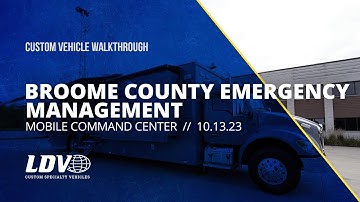 Broome County Emergency Management (NY) Mobile Command Center