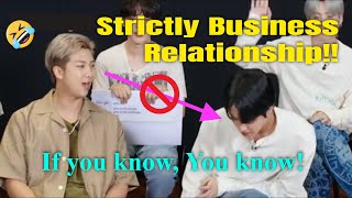 Namjin Having &#39;STRICT&#39; Business Relationship (Wait For The END) 😊😬😂 Just Namjin Thing