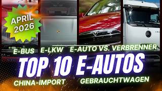 REKORD-APRIL für das ELEKTROAUTO in Deutschland | KBA-Neuzulassungen | Top 10