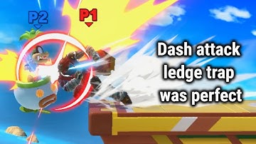 Dash attack ledge trap was perfect