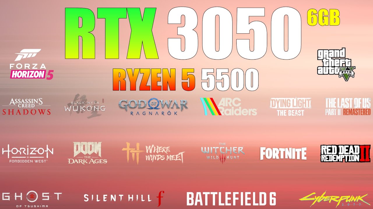 RTX 3050 6GB + Ryzen 5 5500 - is this Combo Good for Gaming in 2026?