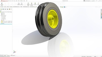 Solidworks Tutorial Tyre for Tractor Toy Assembly (Part 2)