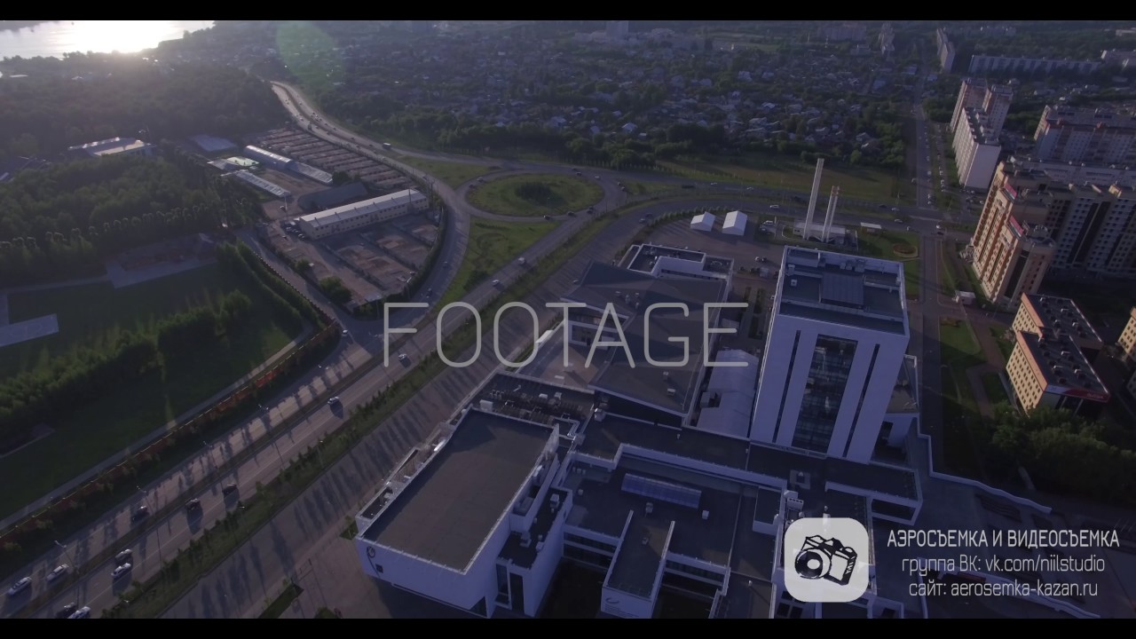 #26 Деревня универсиады (лето, солнечно. закат) - Footage Аэросъемка ...