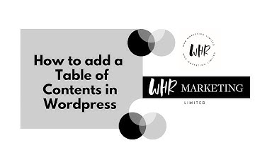 How to add table of contents in Wordpress without Plugin - Add Table of Contents for your website