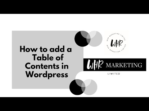 How to add table of contents in Wordpress without Plugin - Add Table of Contents for your website