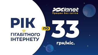 Рік гігабітного інтернету по 33 грн/міс — лише 396 грн за рік | Мережа Ланет screenshot 1