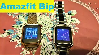 Amazfit Bip! Амазфит Бип 1 - лучшие смарт часы 2021 года... Как сменить браслет, смена циферблата.