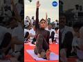 #DimpleHayathi spotted at International Yoga Day Event #trending #tollywood #viral #latest