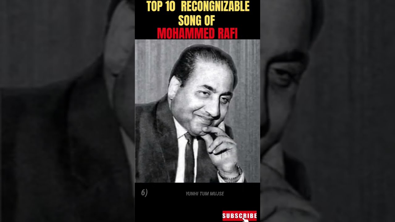 Top 10 famous songs of Mohammed Rafi  mohamadrafi  oldisgold  top10song  subscribetomychannel