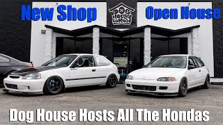 Largest Honda C&C Meet I've Attended | Dog House Garage Hosts Open House | New Shop Tour