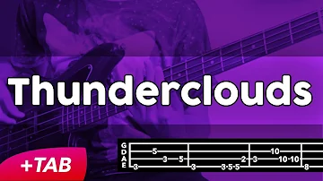 LSD - Thunderclouds (Bass Cover +TAB)