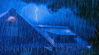 99% Instantly Falling Asleep within 3 Minutes with Torrential Rain & Powerful Thunderstorm at Night screenshot 3