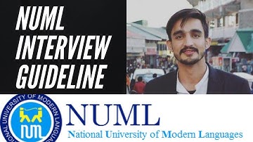 Important Interview Tips for NUML University Islamabad || How to prepare for interview as a student.