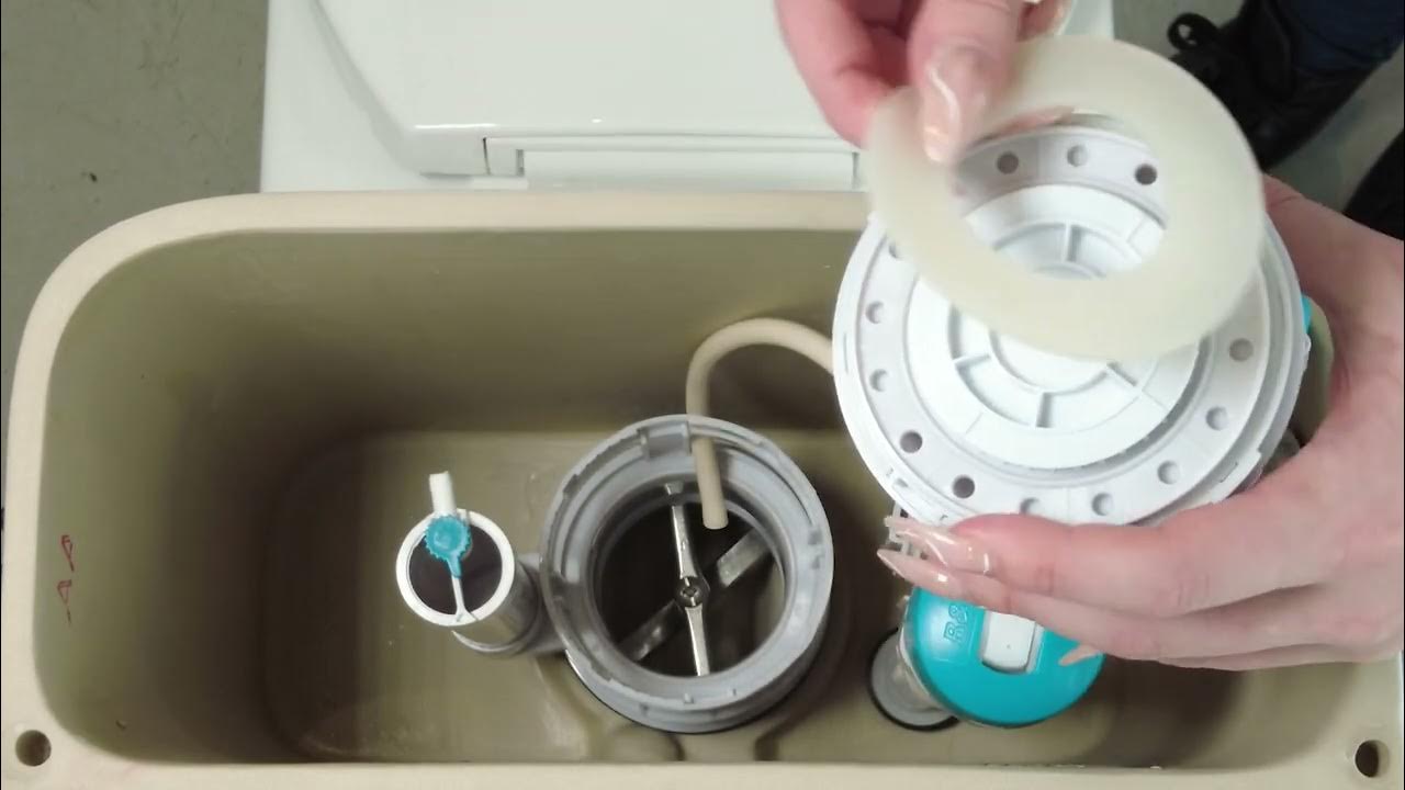 fluid Maintenance Replacing the Outlet Valve Seal on a Toilet YouTube