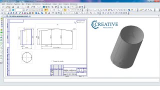 Расчет развертки усеченного цилиндра в Компас 3Д. Чертеж развертки усеченного цилиндра.