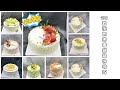 20款淡奶油蛋糕装饰视频合集20 whipped cream cake decoration compilation